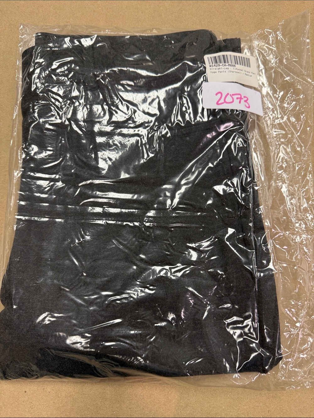 New Betabrand Charcoal Straight 7 Pocket Dress Pant Yoga Pants Medium